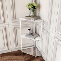 Vente d'usine 3 couches de transparence capacité de charge triangulaire supérieure chambre coin bureau lit Table d'appoint pour stockage usage domestique