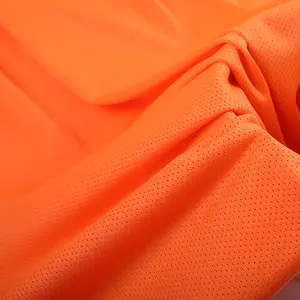 Nhanh chóng khô thoáng khí ngoài trời 100% polyester chim mắt lưới vải cho thể thao và chạy T-Shirt