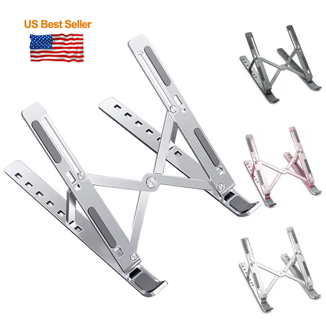 Custom Logo Adjustable Notebook Stand ALL SIZE Metal Foldable Laptop Holder Aluminum Laptop Stand