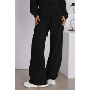 FOXA Women <b>Knit</b> Sweatsuit <b>Set</b> Mock Neck Long Sleeve Wide Leg Pants Lounge Outfit Breathable Cotton Two Piece <b>Set</b> - Product Image 5