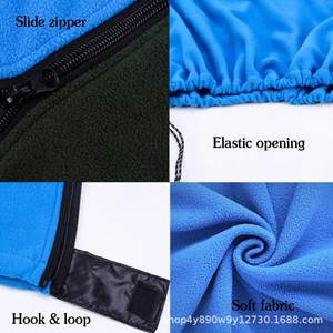 Sac de couchage en polaire Woqi, type enveloppe, 360g, léger, respirant, pour adultes, camping, randonnée, backpacking, bleu, rouge, orange, jaune - Product Image 2
