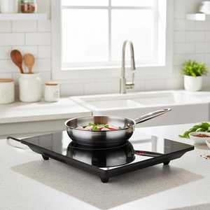 Table de cuisson à induction portable 2000W avec commande tactile et écran rétroéclairé, plaque chauffante électrique simple - Product Image 6