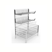 Cage de promotion de fil au détail de supermarché présentoir Table de négociation poubelle pour le marketing