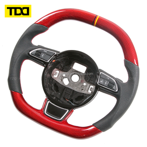 Volante de Fibra de Carbono TDD Compatible con Audi S3 8P S4 B8 S5 S6 S7 S8 A3 8V A3 8P A4 B8 A5 B8 A6 C7 A7 C7 A8 D4 Q3 Q5 Q7 - Product Image 2
