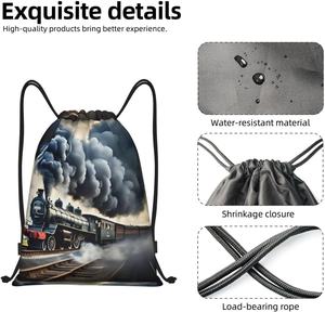 Aanpasbare Waterbestendige String Tas Trekkoord Rugzak Trekkoord Sport Sporttas - Product Image 4