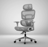 Chaise de bureau exécutive ergonomique pivotante en maille intégrale, confortable et moderne, avec dossier haut, pour ordinateur, vente en gros