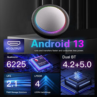 Nuevo Adaptador Inalámbrico Inteligente con GPS Android AI Box CarPlay Android Auto para Apple iPhone, Actualizado GT7H 8G 128G