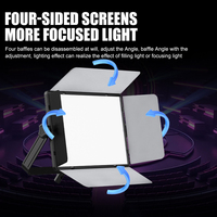 Lumière vidéo LED professionnelle pour studio photo, diffusion en direct, panneau LED RGB pour photographie en direct avec télécommande