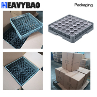 Panier de rangement pour assiettes et vaisselle Heavybao avec compartiments, en plastique, pour lave-vaisselle, support à verres, équipement de restauration