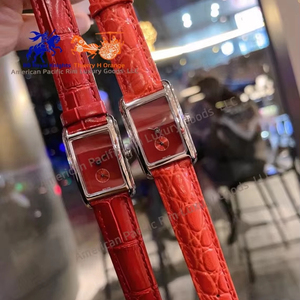 Retro Luxury Quartz <b>Watch</b> for Women Business Style Genuine Leather Strap Square Alloy <b>Case</b> Ronda Movement Pointer Longiness. - Product Image 2