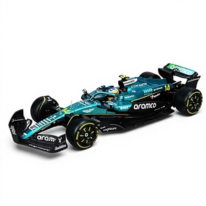 <span class=keywords><strong>Bburago</strong></span> <span class=keywords><strong>1</strong></span> 24 Aston Martin AMR25 <span class=keywords><strong>F1</strong></span> Voiture de course en métal moulé sous pression, modèle de collection, ornement dans une boîte colorée - Product Image 1