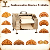 Machine à former des mini-croissants en acier inoxydable, machine à rouler la pâte automatique pour la production de croissants