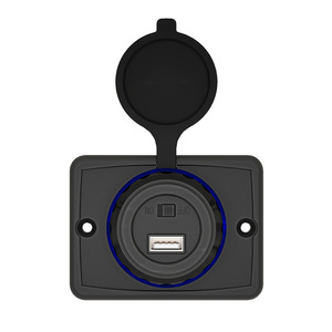 Dual USB QC 3.0 Car Charger <strong>Socket</strong> 12v 24v Power Outlet for Car Boat Vehicle Bus RV ATVW Phone Charger Adapter Panel - Product Image 1