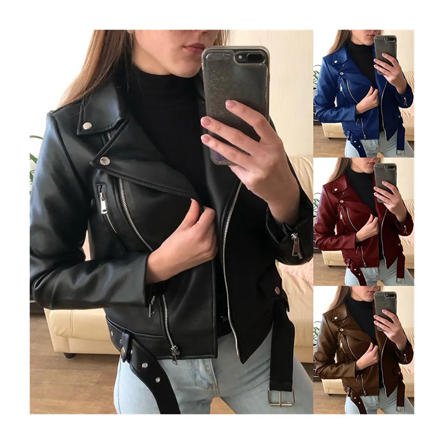 2022 leather jacket winter and autumn fall apparel clothes for women cardigan blazer jacket blazers ladies coats
