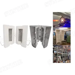 Orijinal üretici 1100 ~ 1800c seramik elyaf Metal kabuk ile fırın odası ısıtıcı