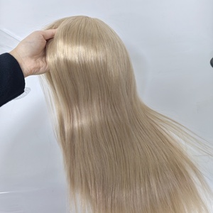 Emeda traspirante full lace #2 di <span class=keywords><strong>colore</strong></span> marrone scuro <span class=keywords><strong>5</strong></span>*<span class=keywords><strong>5</strong></span> top di seta parrucca medica con PU intorno ai capelli umani remy per la perdita di capelli - Product Image 5