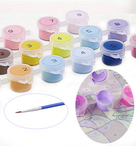 Kit <span class=keywords><strong>de</strong></span> papeterie artistique <span class=keywords><strong>de</strong></span> Noël personnalisé <span class=keywords><strong>pour</strong></span> débutants, ensemble <span class=keywords><strong>de</strong></span> <span class=keywords><strong>peinture</strong></span> par numéros à l'acrylique, <span class=keywords><strong>peinture</strong></span> à base d'eau non toxique, toile <span class=keywords><strong>de</strong></span> verre, papier - Product Image 2