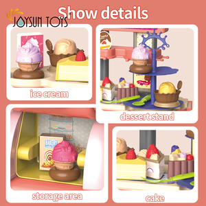 Play House Famille <span class=keywords><strong>Cuisine</strong></span> Faire semblant <span class=keywords><strong>de</strong></span> couper en plastique ABS <span class=keywords><strong>Cuisine</strong></span> Set avec Desserts <span class=keywords><strong>Gâteau</strong></span> Crème Glacée Jouets pour Enfants - Product Image 5