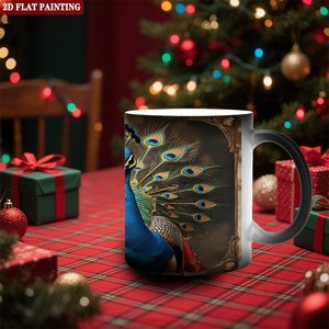 Interactive Color Changing Mug Frosted Black 11oz <b>Ceramic</b> Heat Sensitive Magic <b>Cup</b> - Product Image 2