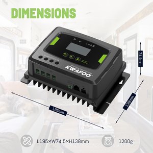 Livraison gratuite KWAFOO 50a <span class=keywords><strong>Mppt</strong></span> Smart Solar Converter Regulator Charge Controller Setup <span class=keywords><strong>Mppt</strong></span> Battery Charger Meter <span class=keywords><strong>100</strong></span>/<span class=keywords><strong>50</strong></span> US Stock - Product Image 5