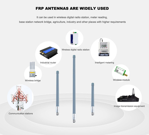 Стекловолоконная омнировочная антенна 156-163 МГц 6.5Dbi 800 МГц морская всенаправленная Стекловолоконная антенна - Product Image 2