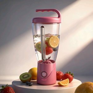 1L large Capacity Portable Blender, Rechargeable Electric Juicer, 6 Blades, BPA Free, Ideal for Smoothies/Milkshake/Fruit - Product Image 1