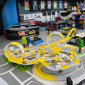 Set di giocattoli per auto da corsa per bambini-include auto e escavatori-regalo ideale per i ragazzi-divertenti giochi di corse e costruzioni - Product Image 5