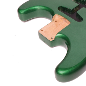 جيتار كهربائي TWT <span class=keywords><strong>GUITAR</strong></span> من خشب الألدر الأمريكي، هيكل STSSSADTMMG، ملف صوتي أحادي، لون أخضر شيروود - Product Image 6