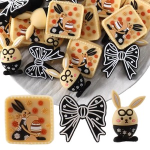 Últimos Diseños de Cuentas de Silicona de Pascua, Cuentas Sueltas de Silicona con Forma de Conejo, Huevo y Conejito para Bolígrafos con Cuentas, Llaveros y Joyería DIY - Product Image 2