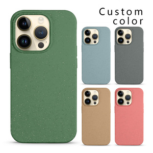 Ốp điện thoại từ tính thân thiện với môi trường làm từ rơm lúa mì dành cho 12 13 14 15 16 17 Pro Max Air Plus, vỏ điện thoại di động TPU sinh học phân hủy được - Product Image 5