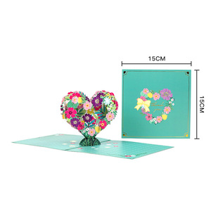 Cartes Pop-up, Cartes de Vœux 3D Pop-up, Cartes Cadeaux d'Anniversaire avec Carte de Remerciement et Enveloppe, Oasis d'Orchidées Artificielles, Carte de Remerciement - Product Image 2