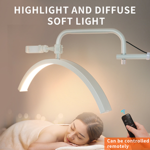 Lámpara LED de Pie de 20 Pulgadas en Forma de Media Luna <span class=keywords><strong>para</strong></span> <span class=keywords><strong>Pestañas</strong></span>, Salón de Belleza y Sala de Estar - Product Image 5