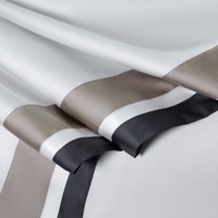 ODM/OEM blanc couleur unie textiles de maison 100% égyptien longue agrafe coton housse de couette soyeux drap de lit ensemble de literie fournisseur