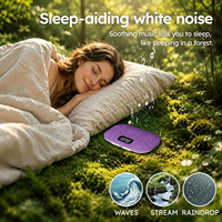 Máquina de Sonido para Dormir Recargable con Pantalla LCD, Altavoz Portátil de Ruido Blanco