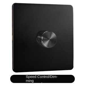 DimmerEnchufes de acero inoxidable interruptor de hogar de luz de pared eléctrica estándar universal personalizado - Product Image 3