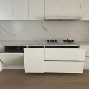 Gabinetes de Cocina Modulares Listos para Armar, Estructura de MDF, Encimera de Resina, Opciones de Mármol Artificial, Diseño Moderno Ecológico - Product Image 3