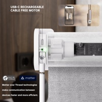 Allbright Motorized Roller Blinds Smart Completamente Oscuranti, Compatibili con Eve Motionblinds Matter & Thread, Eleganti per Casa e Ufficio