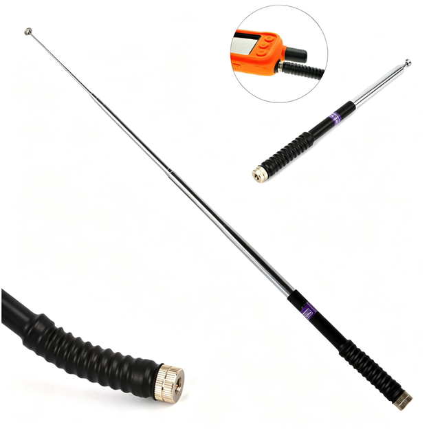 SMA Male China Telescopic Antenna 136-174MHz Gain Bottom Anti-collision 127CM No Mounting