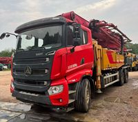 Bomba de Concreto Usada Sany Serie S de 66m con Chasis Autopropulsado 8x4, 55000kg, 2023, Camión Bomba de Concreto Usado SYM5541THBF 600S en Venta