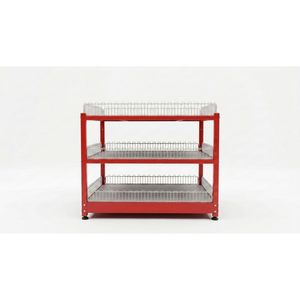 Promotional display <b>Shelves</b> Vietnam Supermarket Rack <b>Freestanding</b> Various Display Rack Metal Modern Powder Coating - Product Image 2