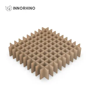 Supplier 100 Cell Large Corrugated Paper Cardboard Packaging Box Carton Divider INNORHINO