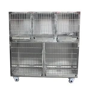 Stainless Dog Cage Add To CompareShare Heavy Duty Stainless Steel Dog Cage Kennel Crate Large Dog Crate Pet Kennel Stainless Steel Pet Cage