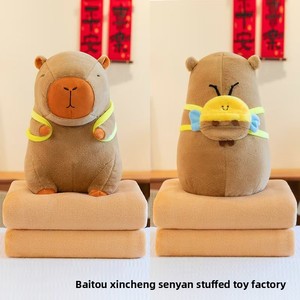 Giocattoli di peluche di alta qualità con coperta capibara animali di peluche giocattoli con coperte all'interno - Product Image 5