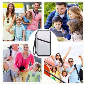 CUSTOM Customizable Portable Fire & Water Resistant Filing <b>Bag</b> Silver for Passport Money Coin & Certificate Storage - Product Image 5
