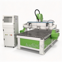 Routeur CNC 1325 à un moteur et deux broches, machine de gravure 3D pour le relief, graveur sur bois pour cercueil, porte en bois, œuvres d'art en relief