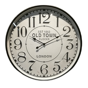 <span class=keywords><strong>Horloge</strong></span> <span class=keywords><strong>murale</strong></span> rétro en métal vintage de <span class=keywords><strong>80</strong></span> <span class=keywords><strong>cm</strong></span>, grande fleur, affichage à quartz à face unique, design d'aiguille rustique pour la maison, le salon - Product Image 3