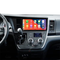 Gerllish 12,3 pouces Android Car Video pour Toyota Sienna 2014-2019 8 cœurs GPS Navi Lecteur multimédia de voiture Radio stéréo Récepteur