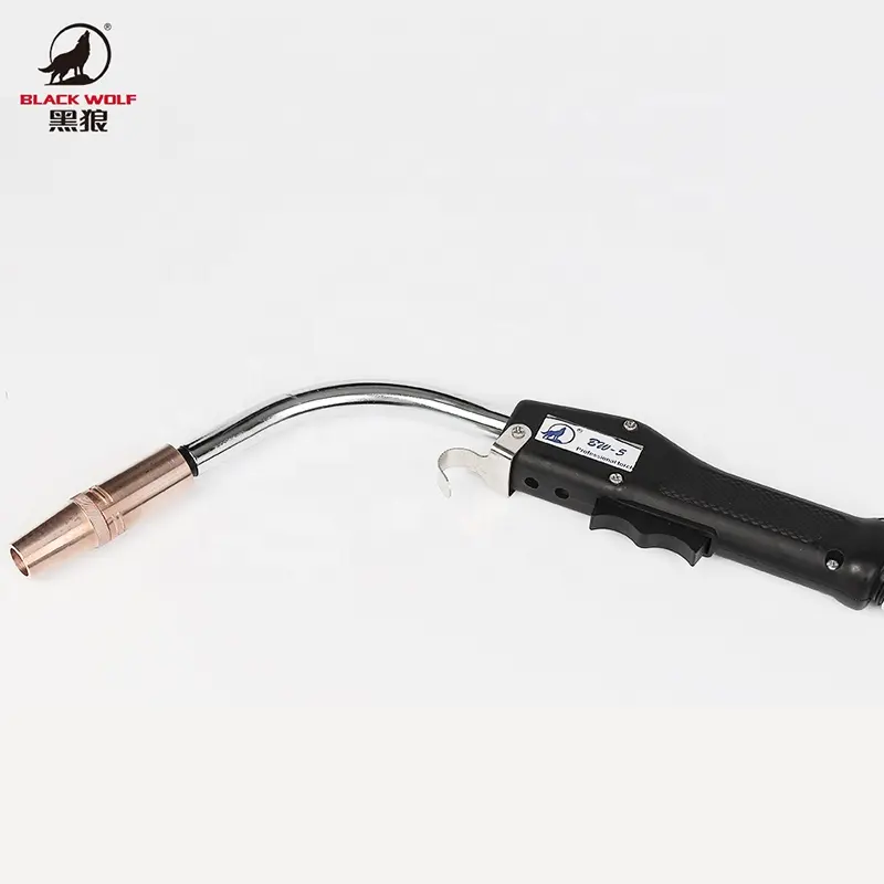 Serigala Hitam BW 4 Air Cooled MIG/MAG Welding Torch Kompatibel untuk Tweco Tipe Amerika