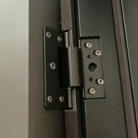 Porte de sécurité extérieure en acier moderne de haute qualité avec verre et grille métallique décorative pour entrée de maison ou villa