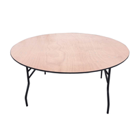Forme de taille personnalisée au design moderne Fermes Hotsale Table de banquet pliante en contreplaqué avec chevalet pour mariage, événement et repas